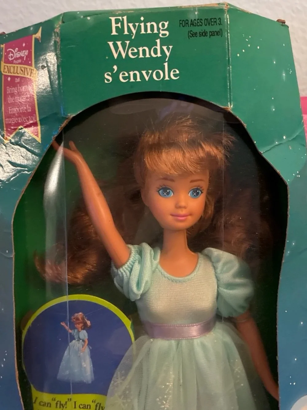 Disney Wendy Flying Doll in Mint Green Dress